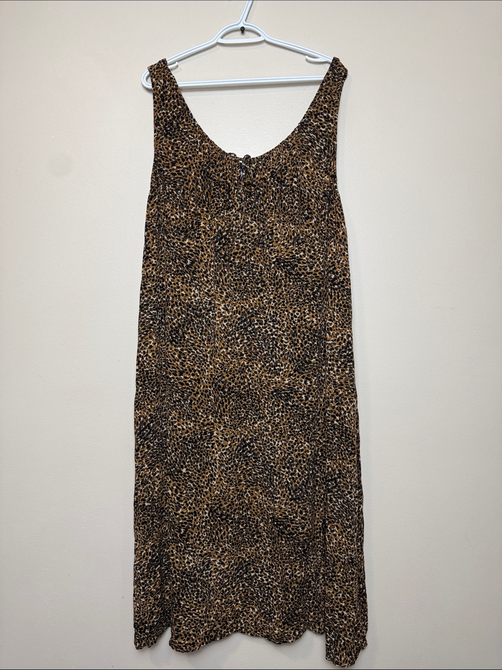 Old Navy Sleeveless Leopard Print Midi Dress - Brown size 3x